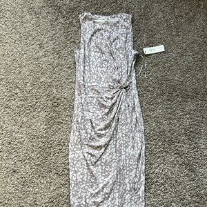 Never worn with tags side knot midi dress